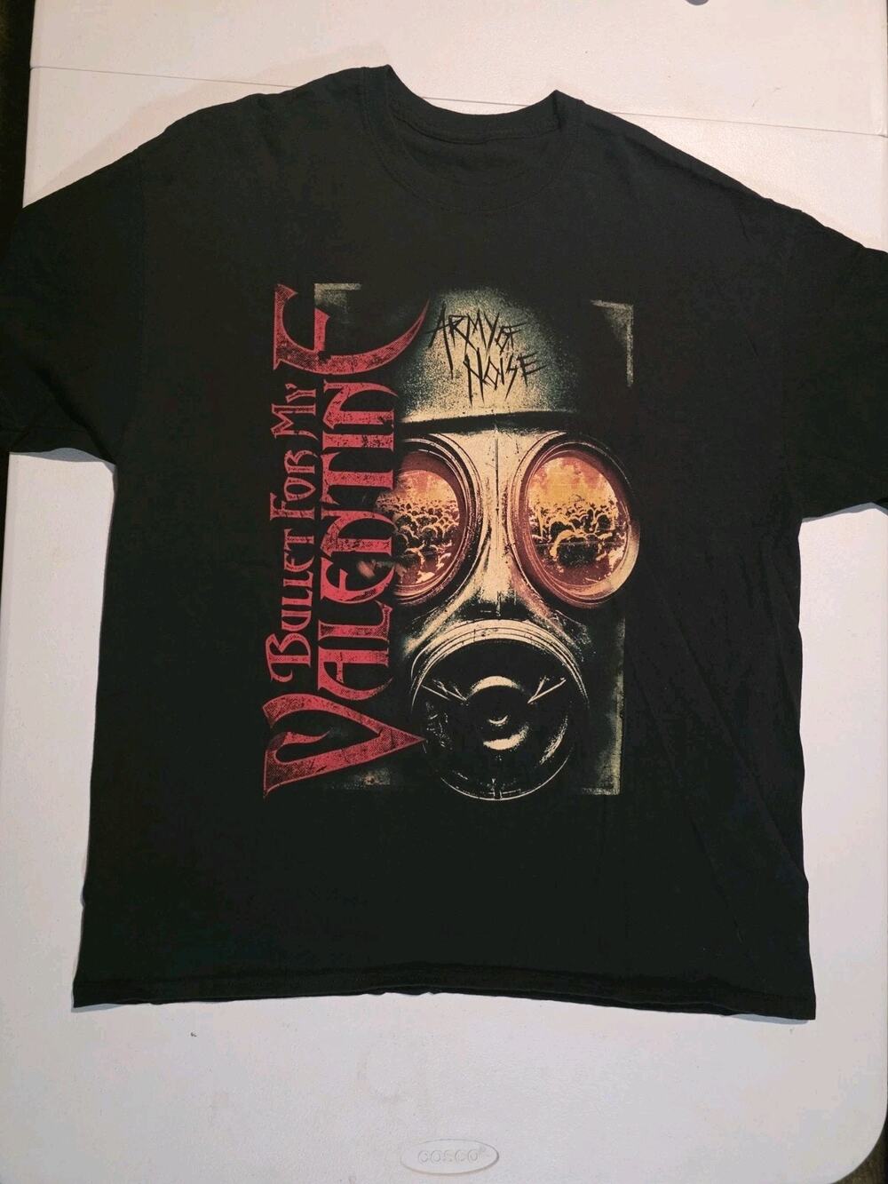 vintage style 2015 bullet for my valentine t shirt promo band tour sz large